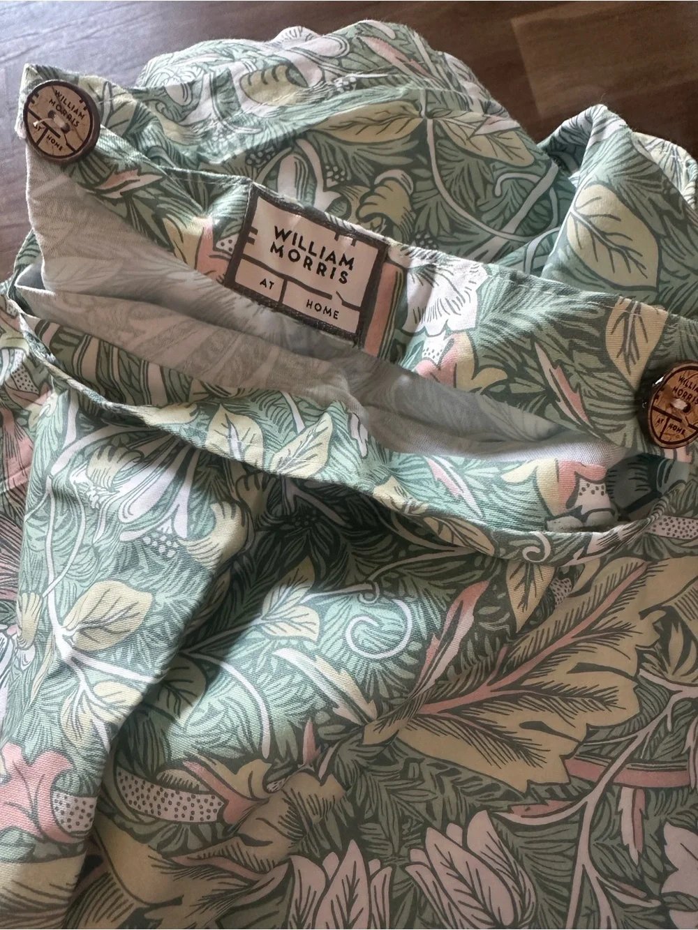 William Morris Floral Vine Green Duvet Cover - King